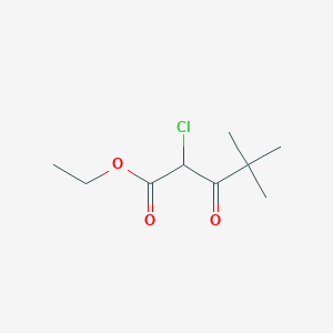 molecular formula C9H15ClO3 B13981926 2-Chloro-4,4-dimethyl-3-oxopentanoic acid ethyl ester 