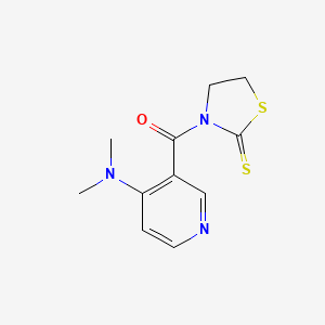 [4-(Dimethylamino)pyridin-3-yl]-(2-sulfanylidene-1,3-thiazolidin-3-yl)methanone