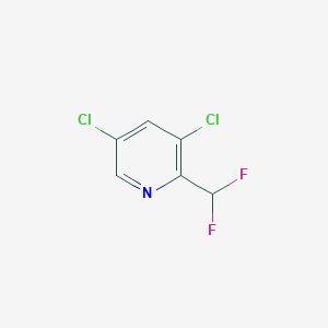 molecular formula C6H3Cl2F2N B1398195 3,5-二氯-2-(二氟甲基)吡啶 CAS No. 1374659-46-7