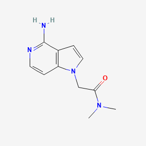molecular formula C11H14N4O B1398198 2-(4-amino-1H-pyrrolo[3,2-c]pyridin-1-yl)-N,N-dimethylacetamide CAS No. 494767-43-0