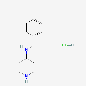 molecular formula C13H21ClN2 B1398202 N-(4-Methylbenzyl)piperidin-4-amine hydrochloride CAS No. 1289385-74-5