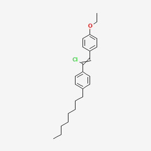 molecular formula C24H31ClO B13982064 trans-4-Octyl-alpha-chloro-4'-ethoxystilbene CAS No. 33468-15-4