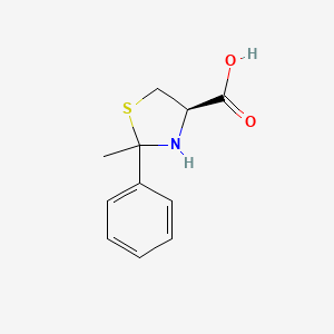 (4R)-2-methyl-2-phenyl-1,3-thiazolidine-4-carboxylic acid