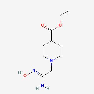 ethyl 1-(N-hydroxycarbamimidoylmethyl)piperidine-4-carboxylate