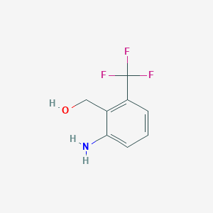 molecular formula C8H8F3NO B1398215 (2-Amino-6-(trifluoromethyl)phenyl)methanol CAS No. 763027-00-5