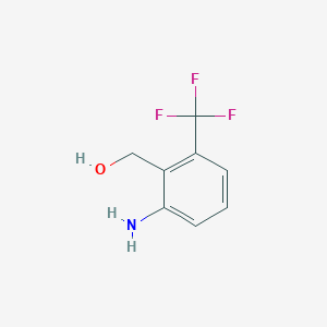 molecular formula C8H8F3NO B1398215 (2-氨基-6-(三氟甲基)苯基)甲醇 CAS No. 763027-00-5