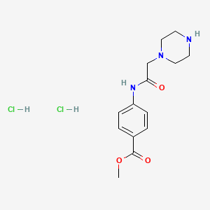 Methyl 4-[(piperazin-1-ylacetyl)amino]benzoate dihydrochloride