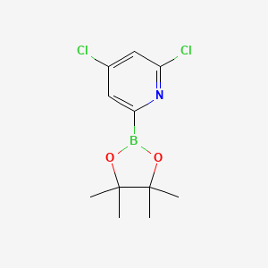 2,4-Dichloro-6-(4,4,5,5-tetramethyl-1,3,2-dioxaborolan-2-YL)pyridine