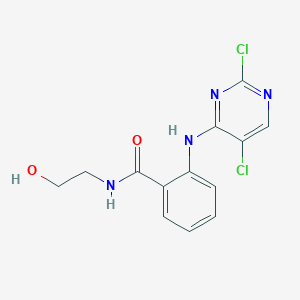 2-[(2,5-dichloro-4-pyrimidinyl)amino]-N-(2-hydroxyethyl)benzamide