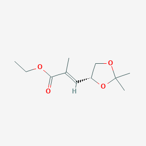 (R,E)-ethyl 3-(2,2-diMethyl-1,3-dioxolan-4-yl)-2-Methylacrylate