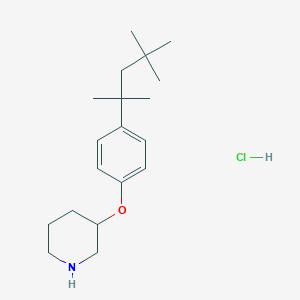 3-[4-(1,1,3,3-Tetramethylbutyl)phenoxy]piperidine hydrochloride