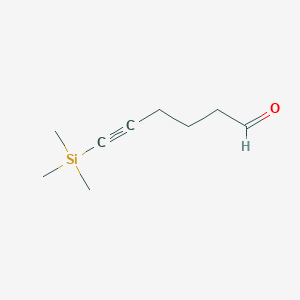 molecular formula C9H16OSi B13982322 5-Hexynal, 6-(trimethylsilyl)- CAS No. 117948-96-6