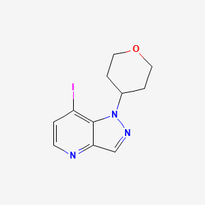 7-Iodo-1-(tetrahydro-2H-pyran-4-yl)-1H-pyrazolo[4,3-b]pyridine