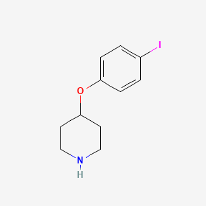 molecular formula C11H14INO B13982370 4-(4-Iodophenoxy)piperidine 