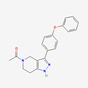 1-[1,4,6,7-Tetrahydro-3-(4-phenoxyphenyl)-5H-pyrazolo[4,3-c]pyridin-5-yl]ethanone