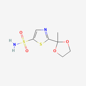 2-(2-Methyl-1,3-dioxolan-2-yl)thiazole-5-sulfonamide