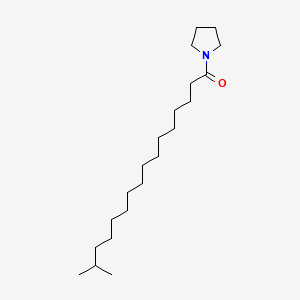 molecular formula C21H41NO B13982401 1-(15-Methylhexadecanoyl)pyrrolidine CAS No. 56630-53-6