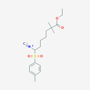 Ethyl 7-isocyano-2,2-dimethyl-7-[(4-methylphenyl)sulfonyl]heptanoate