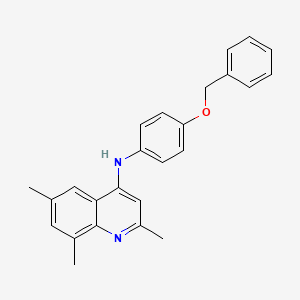 N-(4-(benzyloxy)phenyl)-2,6,8-trimethylquinolin-4-amine