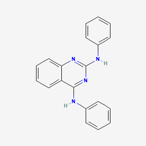 molecular formula C20H16N4 B13982496 Quinazoline, 2,4-dianilino- CAS No. 27142-44-5