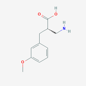 molecular formula C11H15NO3 B13982498 (S)-3-Amino-2-(3-methoxybenzyl)propanoic acid 