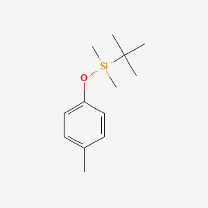 molecular formula C13H22OSi B13982522 Silane, (1,1-dimethylethyl)dimethyl(4-methylphenoxy)- CAS No. 62790-85-6