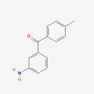 molecular formula C14H13NO B13982581 Methanone, (3-aminophenyl)(4-methylphenyl)- CAS No. 62261-36-3