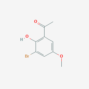 molecular formula C9H9BrO3 B13982630 1-(3-Bromo-2-hydroxy-5-methoxyphenyl)ethanone 