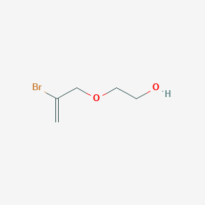 molecular formula C5H9BrO2 B13982683 2-[(2-Bromoprop-2-en-1-yl)oxy]ethanol CAS No. 4131-71-9