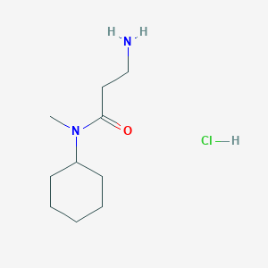 molecular formula C10H21ClN2O B1398277 3-Amino-N-cyclohexyl-N-methylpropanamide hydrochloride CAS No. 1219971-79-5