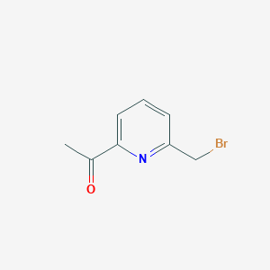 1-[6-(Bromomethyl)pyridin-2-YL]ethanone