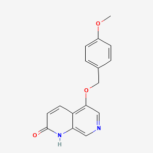 5-[(4-Methoxyphenyl)methoxy]-1,7-naphthyridin-2(1H)-one