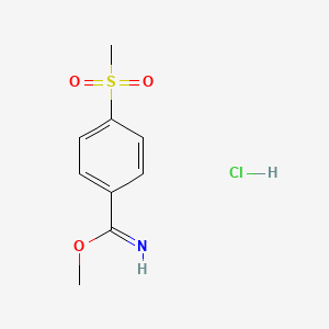 Methyl 4-(methylsulfonyl)benzimidate hydrochloride