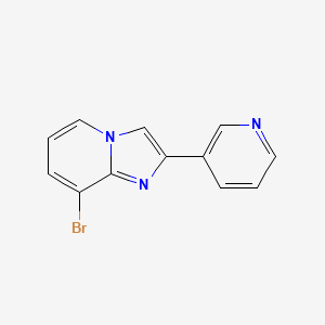 3-{8-Bromoimidazo[1,2-a]pyridin-2-yl}pyridine