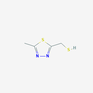 molecular formula C4H6N2S2 B139830 (5-Methyl-1,3,4-thiadiazol-2-yl)methanethiol CAS No. 148234-71-3