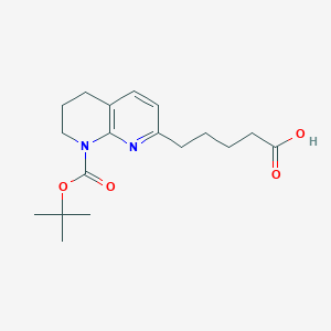 5-(8-(Tert-butoxycarbonyl)-5,6,7,8-tetrahydro-1,8-naphthyridin-2-YL)pentanoic acid