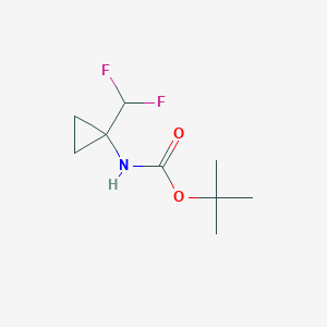 molecular formula C9H15F2NO2 B13983030 tert-Butyl (1-(difluoromethyl)cyclopropyl)carbamate 