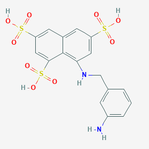 8-{[(3-Aminophenyl)methyl]amino}naphthalene-1,3,6-trisulfonic acid