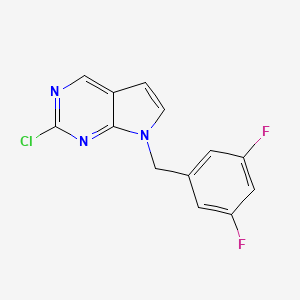 2-Chloro-7-(3,5-difluorobenzyl)-7H-pyrrolo[2,3-d]pyrimidine