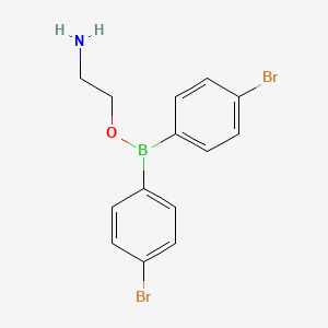 2-Aminoethyl bis(4-bromophenyl)borinate