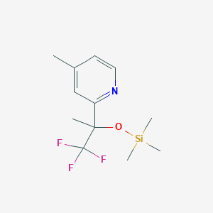 4-Methyl-2-(2,2,2-trifluoro-1-methyl-1-trimethylsilanyloxy-ethyl)pyridine