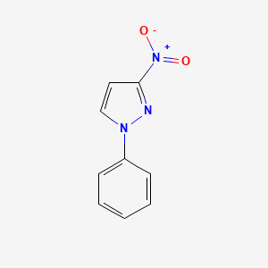 molecular formula C9H7N3O2 B13983120 3-nitro-1-phenyl-1H-pyrazole 