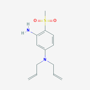 molecular formula C13H18N2O2S B1398324 N1,N1-Diallyl-4-(methylsulfonyl)-1,3-benzenediamine CAS No. 1220028-67-0