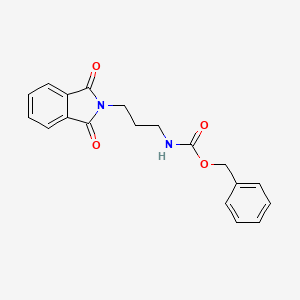 molecular formula C19H18N2O4 B13983291 benzyl N-[3-(1,3-dioxoisoindol-2-yl)propyl]carbamate CAS No. 17415-87-1