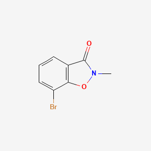 molecular formula C8H6BrNO2 B13983302 7-Bromo-2-methyl-1,2-benzoxazol-3-one 