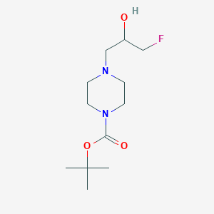 molecular formula C12H23FN2O3 B13983307 Tert-butyl 4-(3-fluoro-2-hydroxypropyl)piperazine-1-carboxylate 