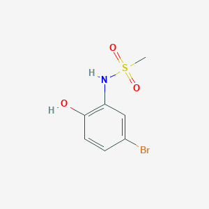 molecular formula C7H8BrNO3S B13983336 N-(5-Bromo-2-hydroxyphenyl)methanesulfonamide 