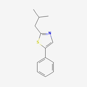 molecular formula C13H15NS B13983350 2-Isobutyl-5-phenylthiazole 