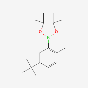 molecular formula C17H27BO2 B13983364 2-(5-(Tert-butyl)-2-methylphenyl)-4,4,5,5-tetramethyl-1,3,2-dioxaborolane 