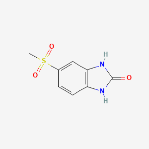 molecular formula C8H8N2O3S B13983416 1,3-dihydro-5-(methylsulfonyl)-2H-Benzimidazol-2-one 